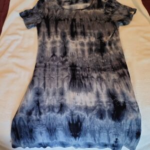 Simply Southern Blue Tie-Dye Dress